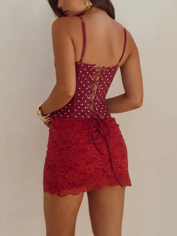 Structured Lace Bustier Top