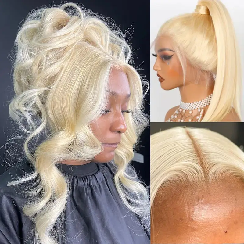 Invisi-Strap 613 Full Lace Wig | Snug Fit #613 Blonde Body Wave/Straight Full Lace Wig 100% Virgin Human Hair