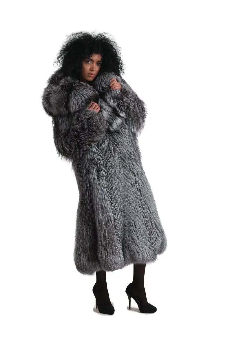 Silver Fox Fur Jacket