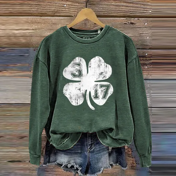 Retro St Patricks Day Casual Sweatshirt