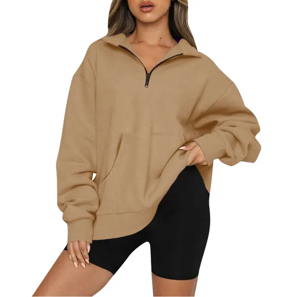 Loose Patchwork Sweatshirt