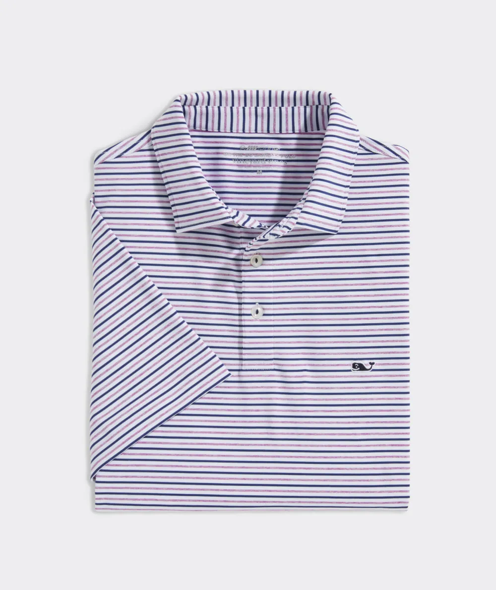 Tri-Color Bradley Stripe Sankaty Polo