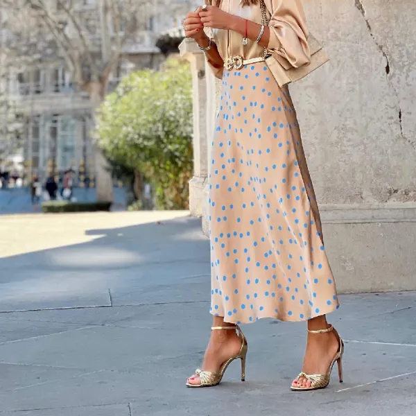 Women’s Polyester Maxi Skirt