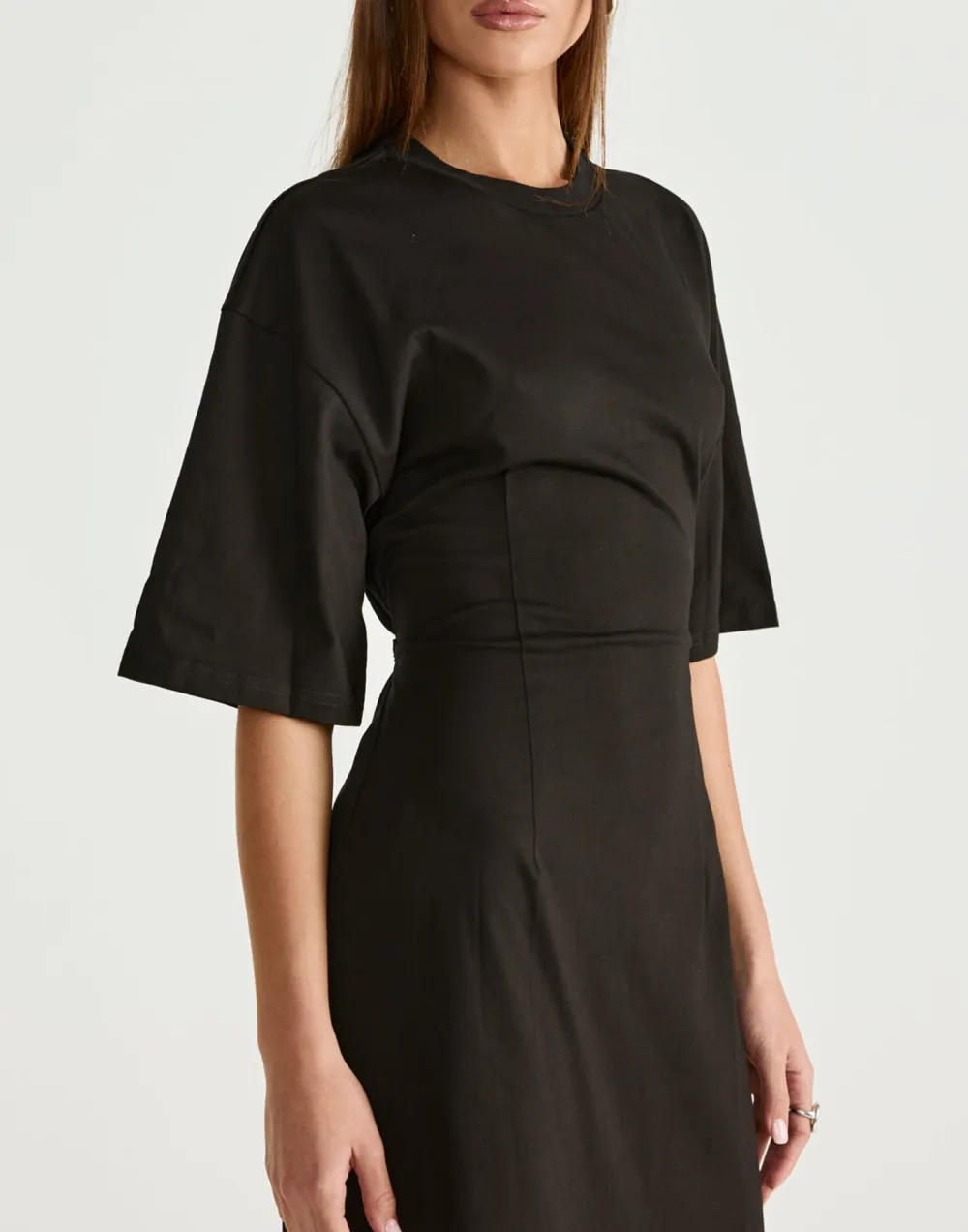 Simple And Versatile Short-Sleeved Dress