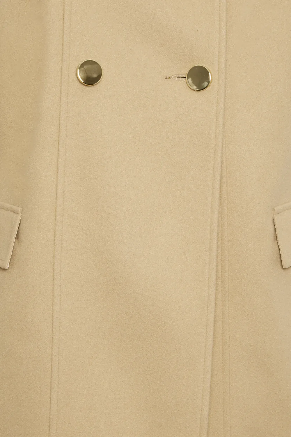 YOURS Curve Camel Brown Collared Formal Coat