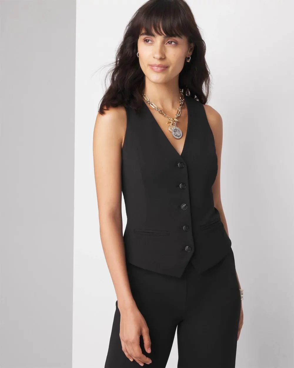 Button Front Vest