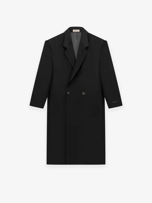 Wool Gabardine Classic Overcoat