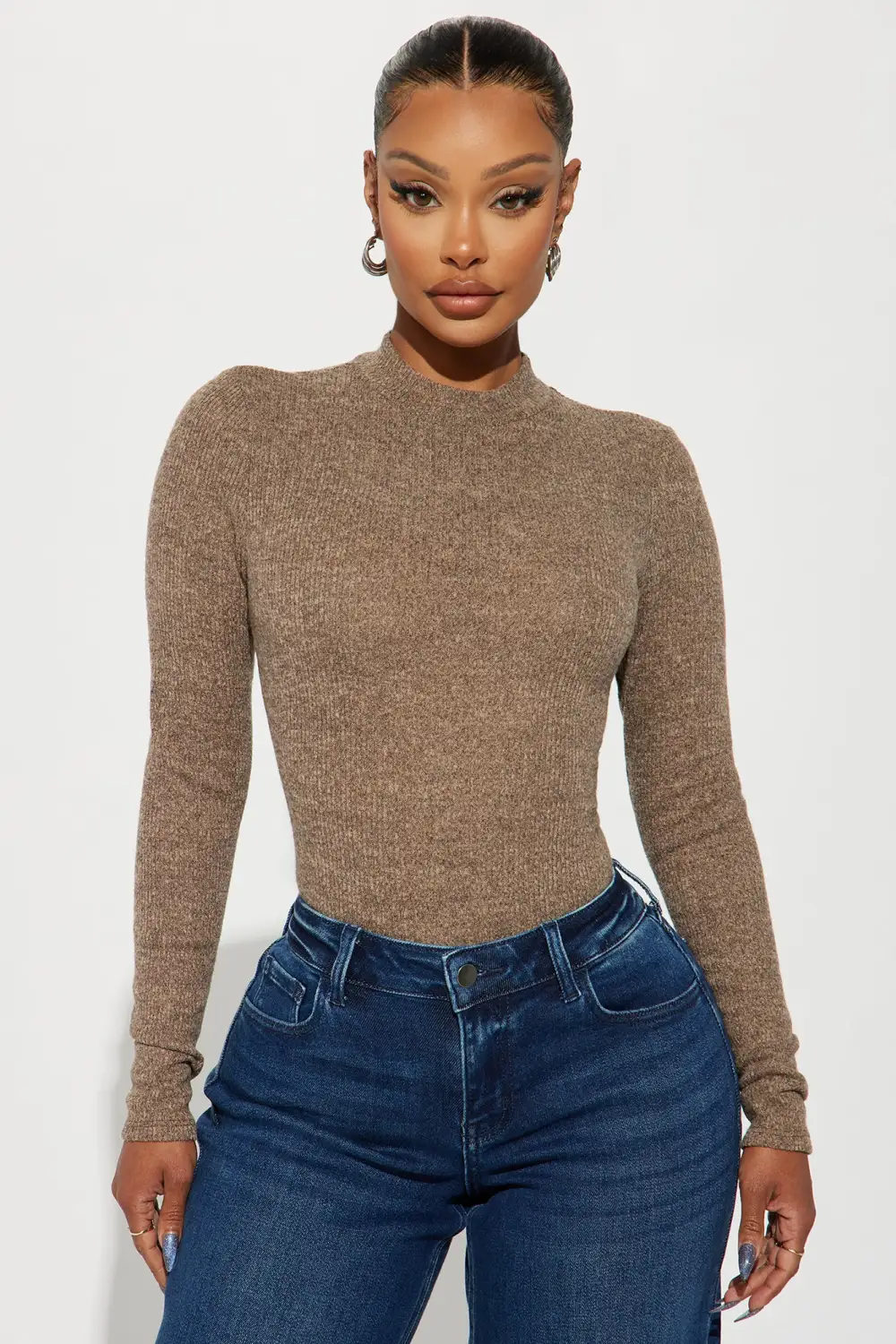 Warmest Occasion Bodysuit - Mocha