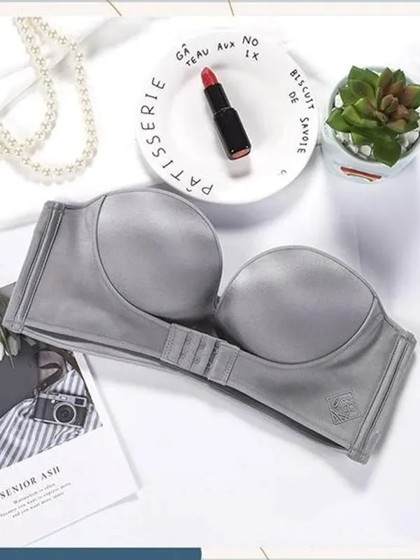 Strapless Front Buckle Lift Bra