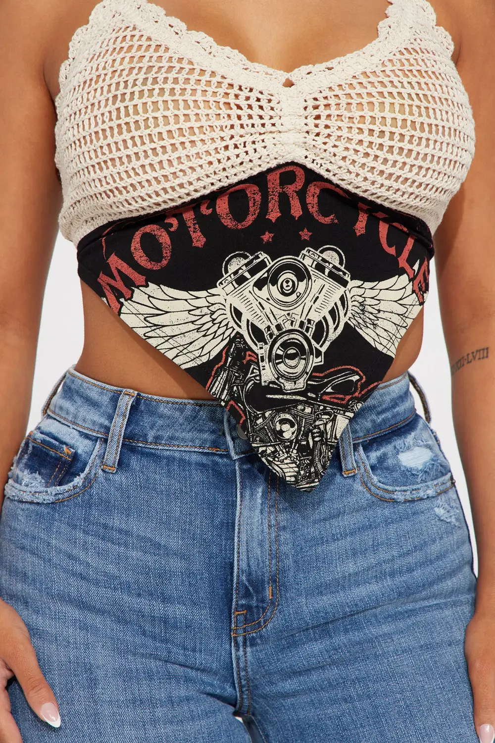 Hot To Handle Crochet Top - Black/combo