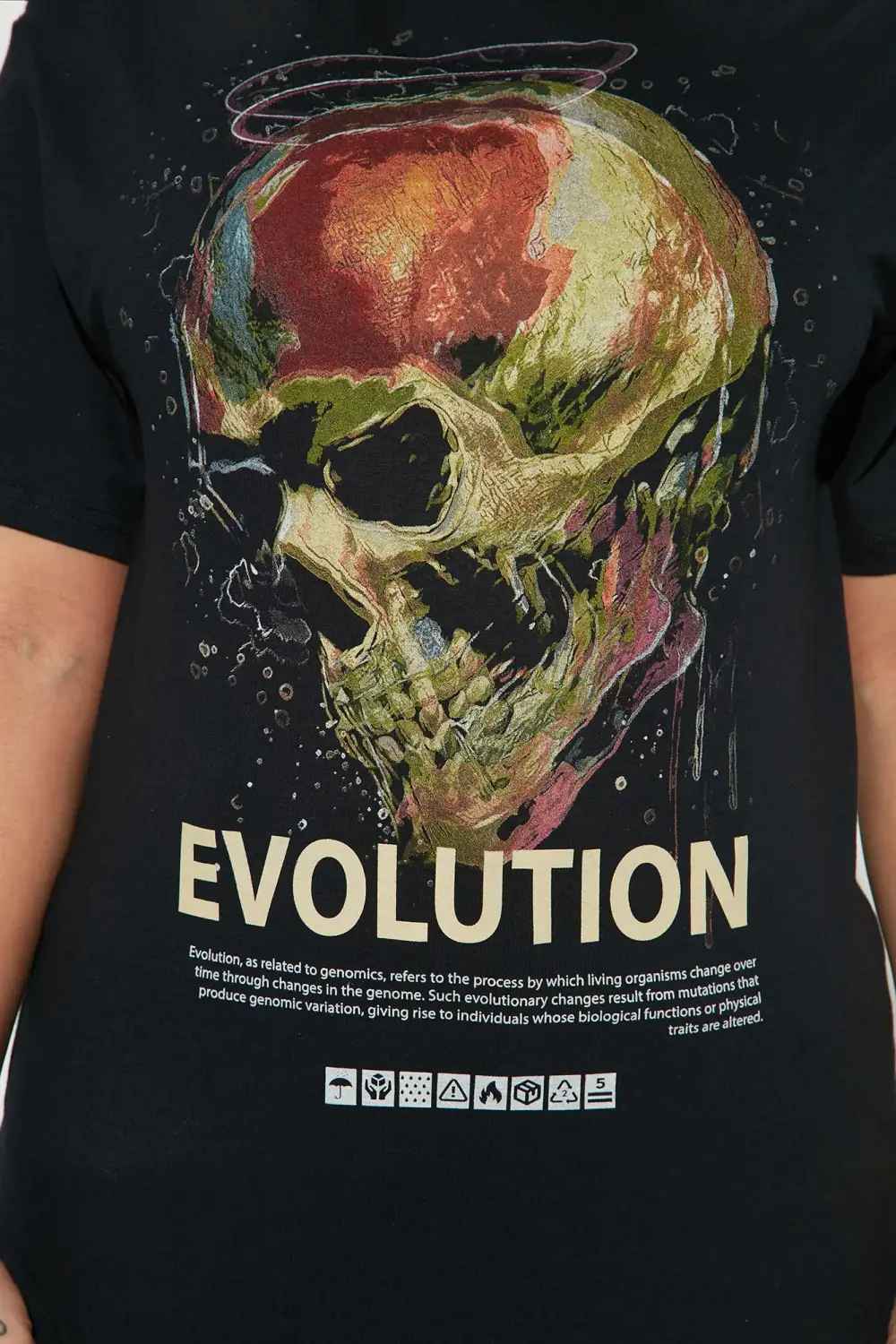 Evolution Graphic T-Shirt - Black