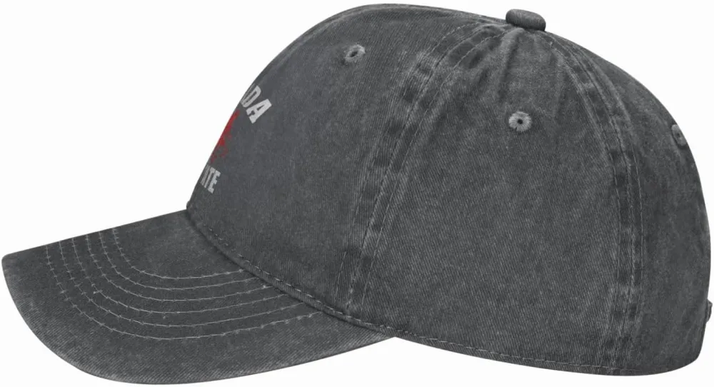 Make Canada 51st State Hat Washed Denim Unisex Fashion Trucker Baseball Cap
