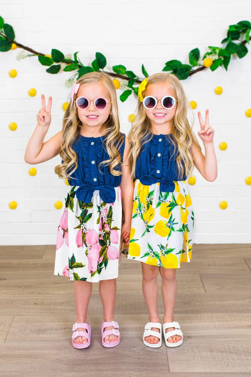 Yellow Lemon Denim Dress