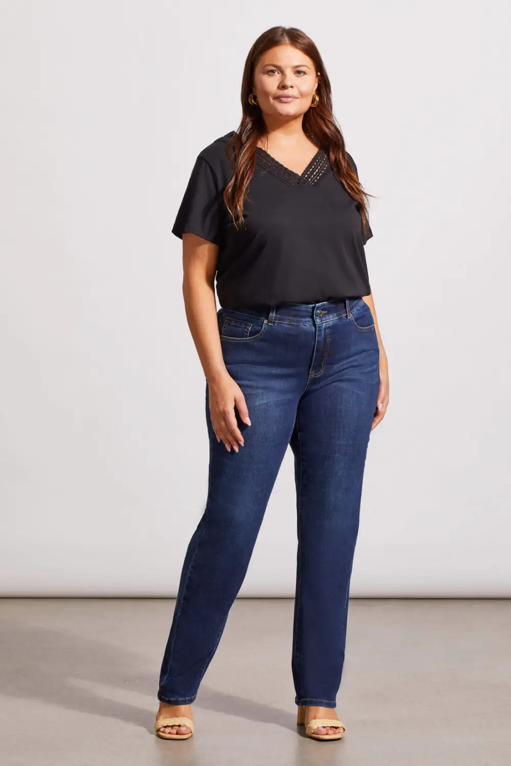 Sophia Curvy Straight Leg Jeans-Deepocean