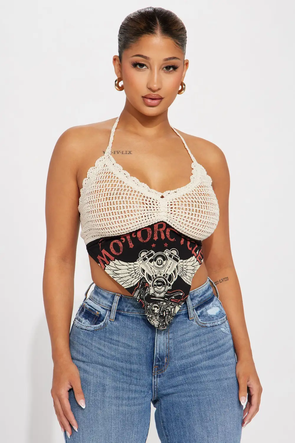 Hot To Handle Crochet Top - Black/combo