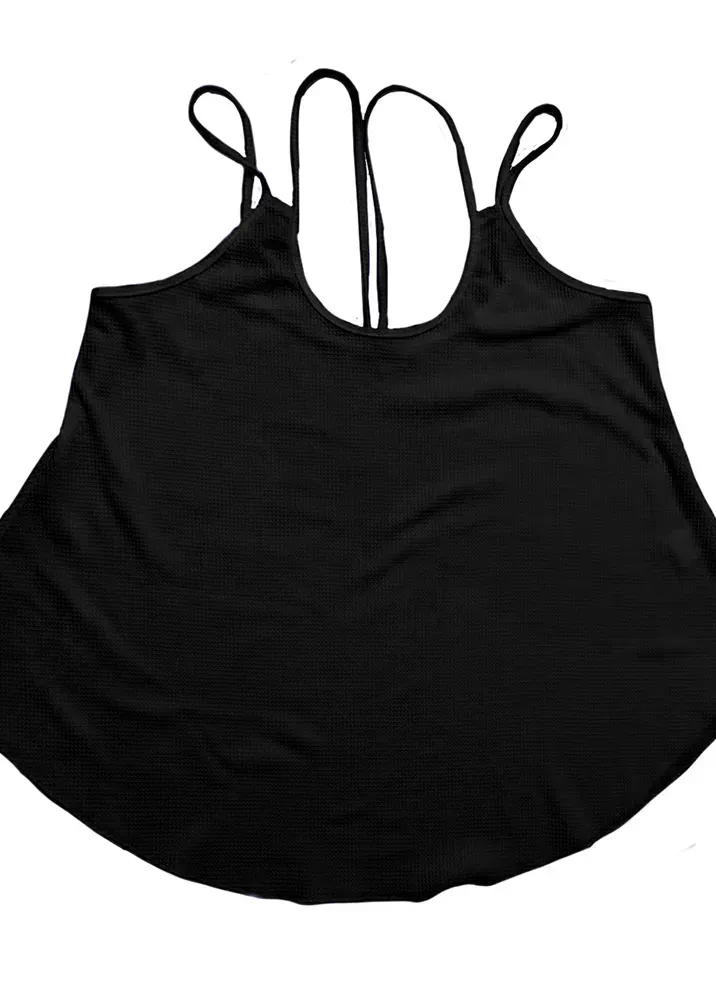 Black Lightweight Scoop Neck Camisole Top