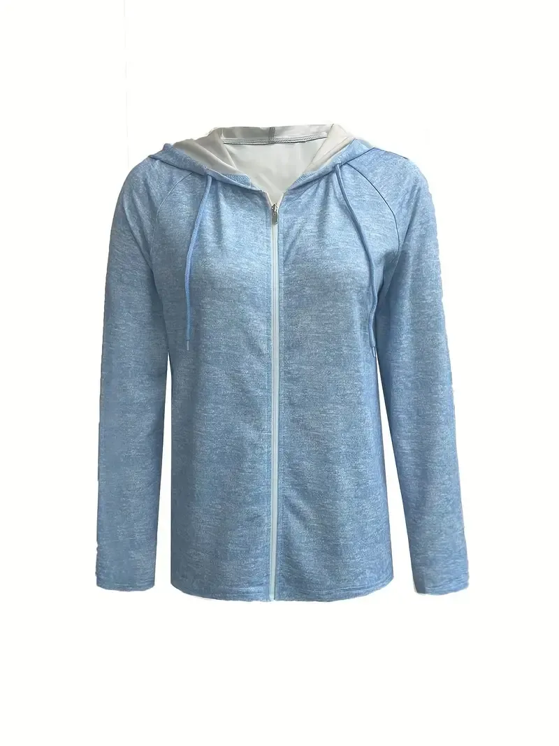 Women's All-Season Zip-Up Hoodie – Casual Comfort, Durable Knit, Easy