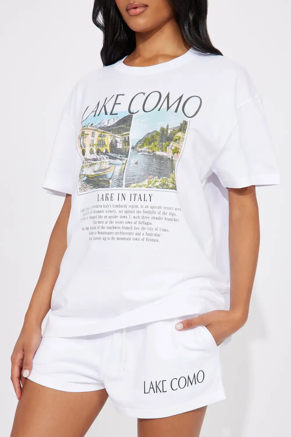 Lake Como Short Set - White