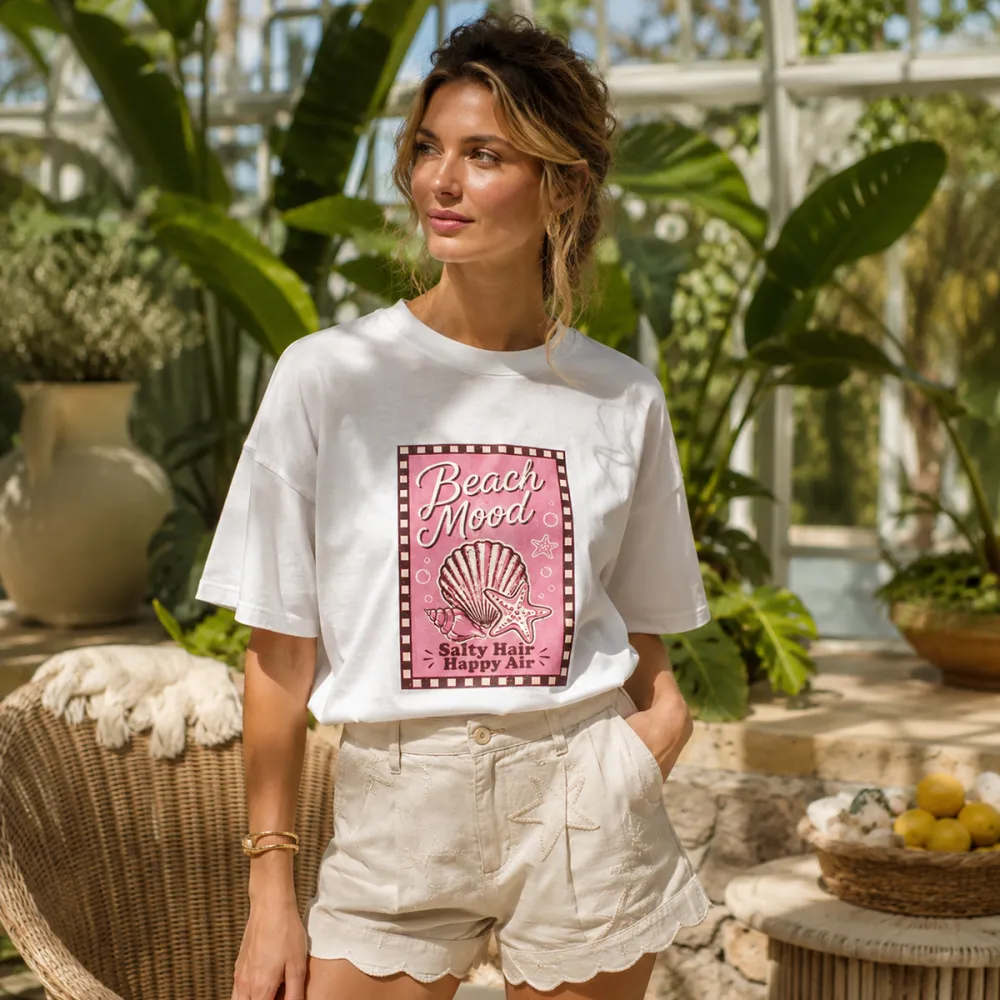 Fresh Graphic Crewneck Cotton Tee Piece