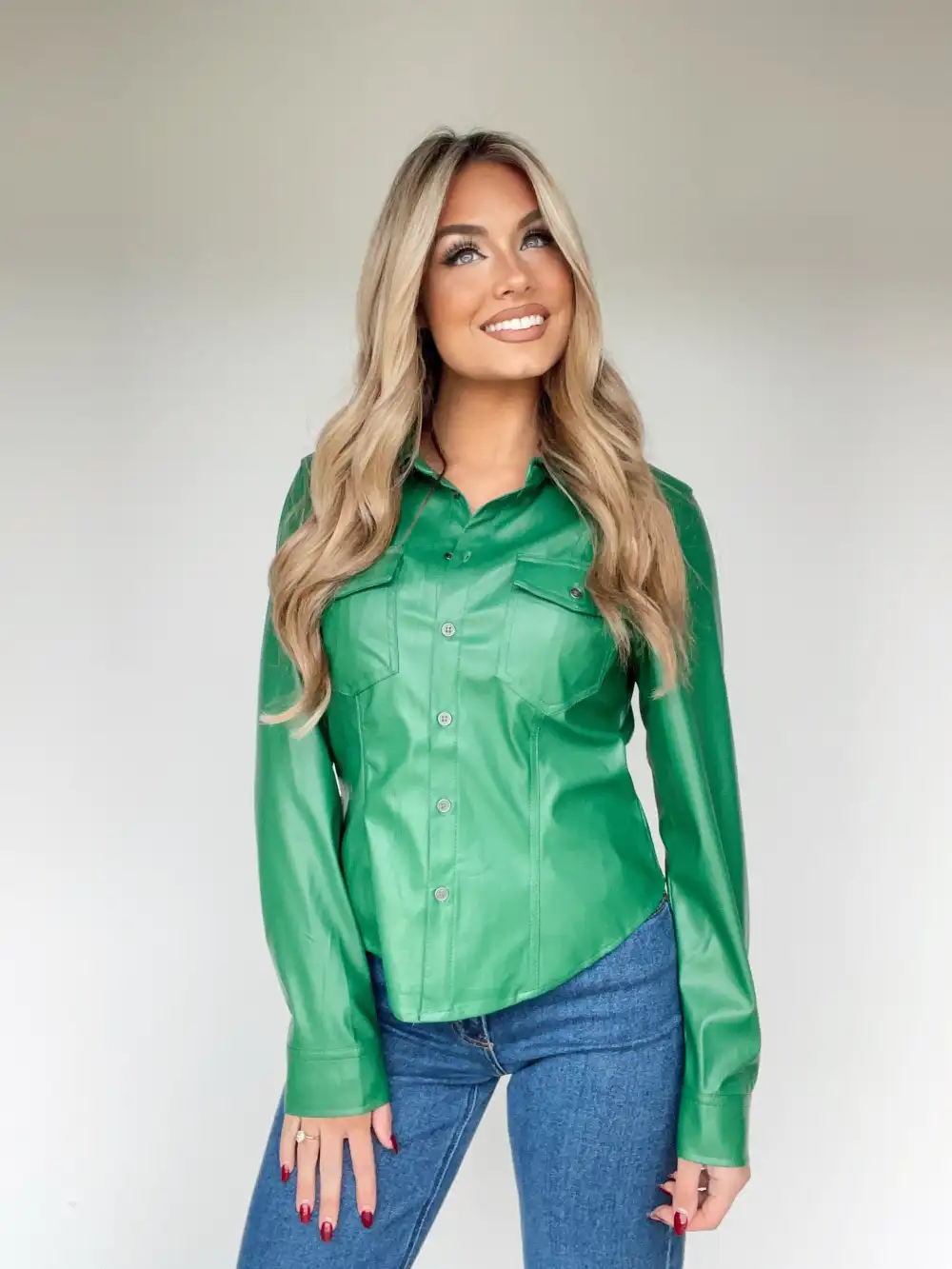 Sleek Button Down Top