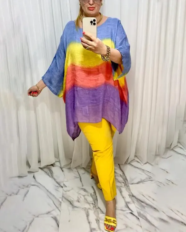 Casual Simple Color Two Piece Suit