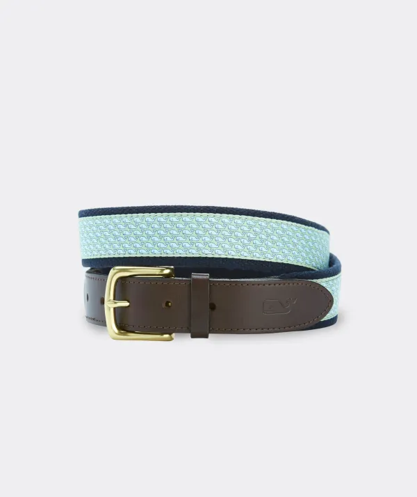 Vineyard Whale Canvas Club Belt