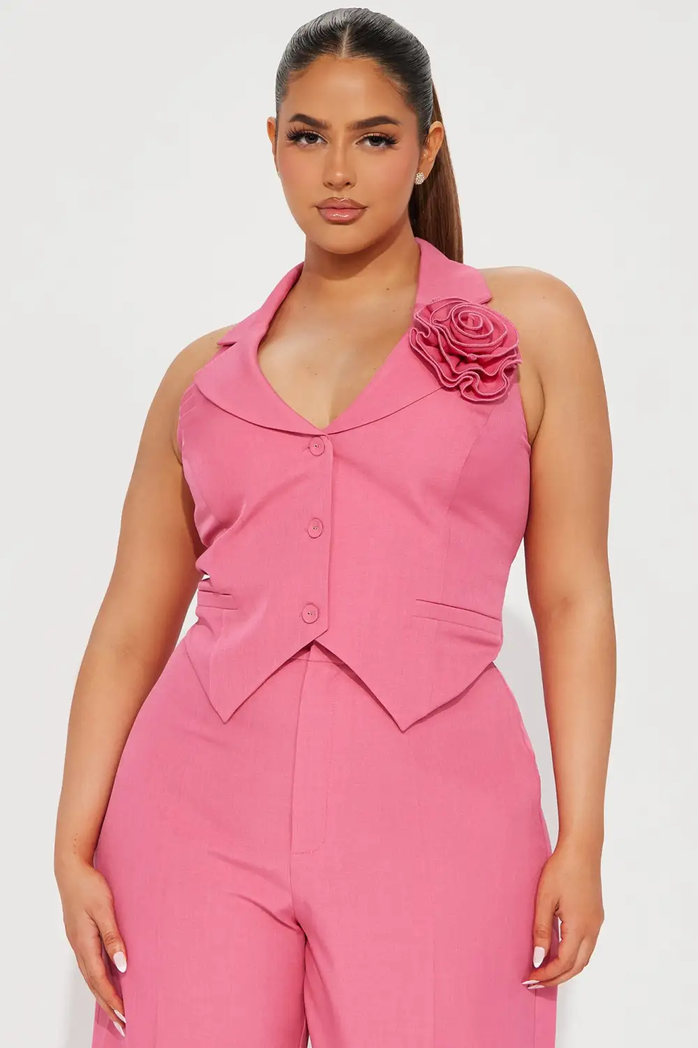 Elle Pant Set - Pink