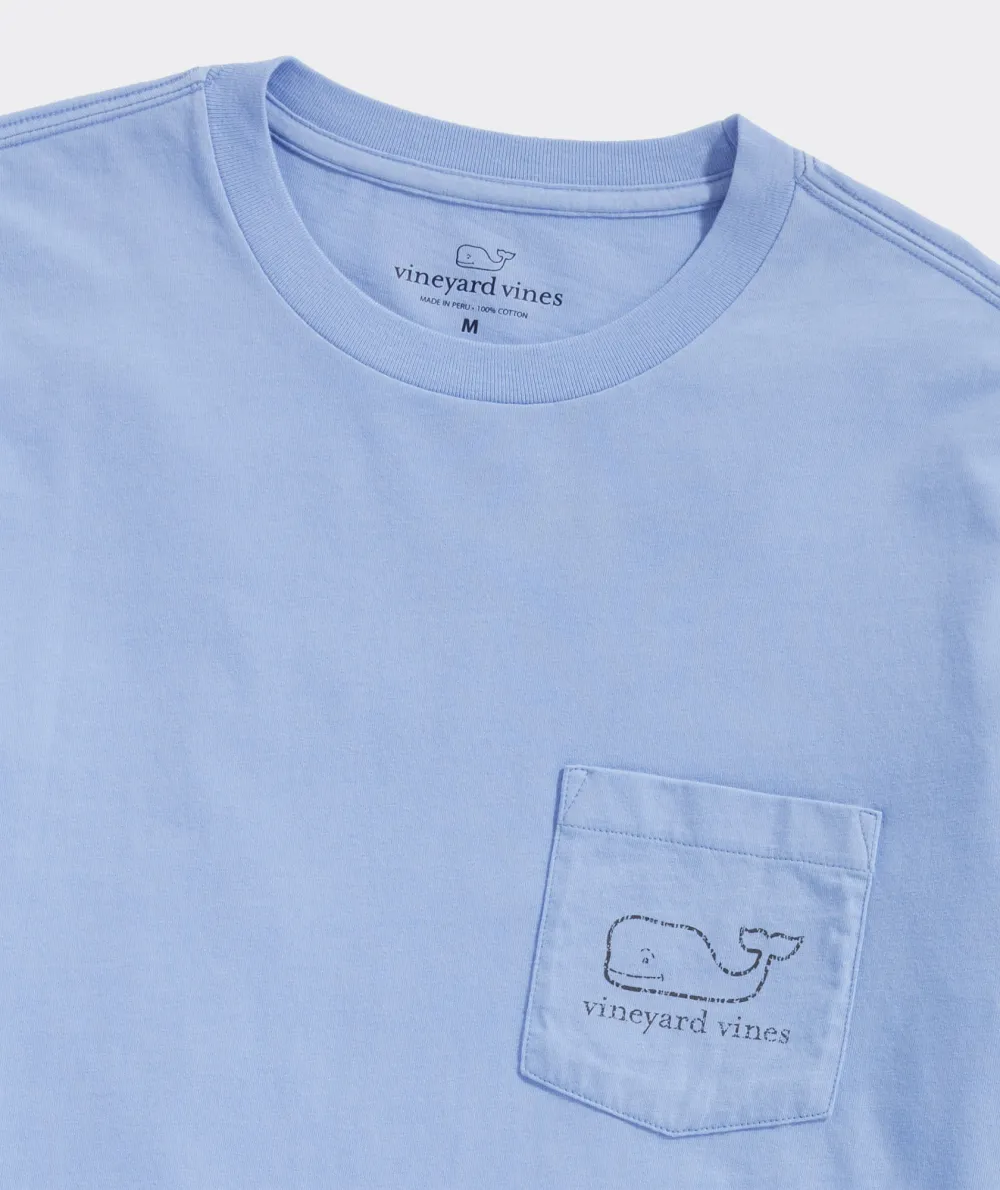 Vintage Whale Long-Sleeve Pocket Tee