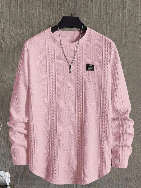 Men's Detail Textured Knit Sweater