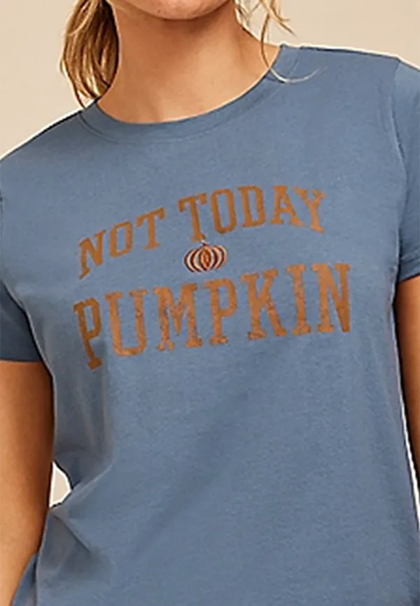 Blue Casual Style Classic Fit Graphic Tee