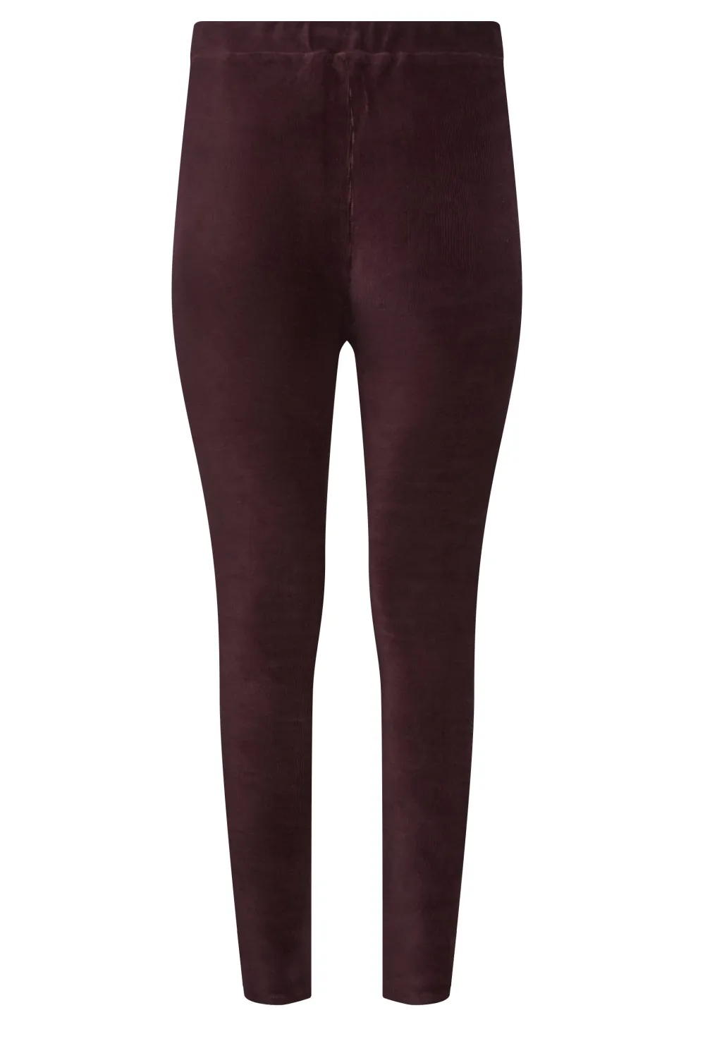 M&Co Burgundy Red Cord Stretch Leggings
