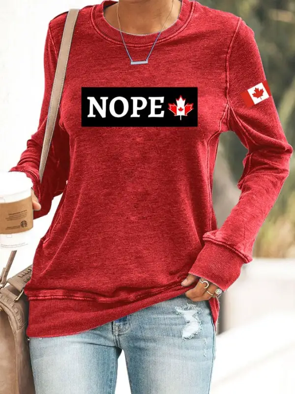 Women's Nop Print Sweatshirt