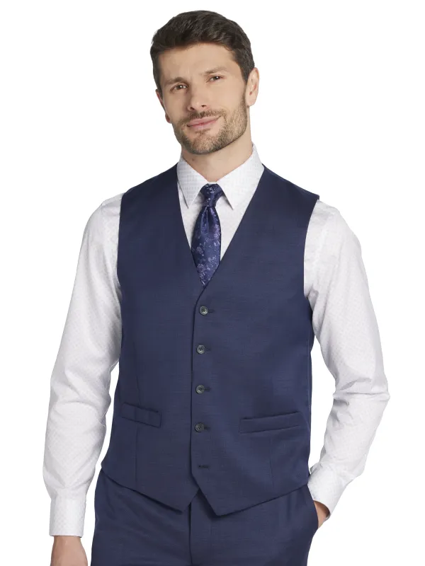 Awearness Kenneth Cole Modern Fit Wool Blend Suit Vest