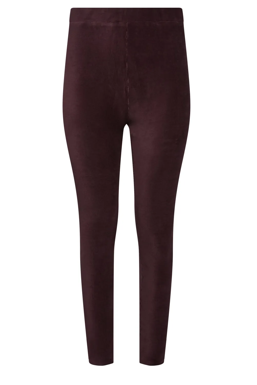 M&Co Burgundy Red Cord Stretch Leggings