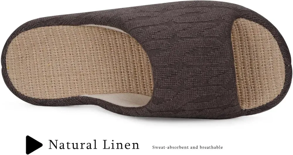 Slippers for Women Memory Foam Open Toe House Slippers Cute Comfy Bedroom Slides Slip on Slippers for Summer Indoor