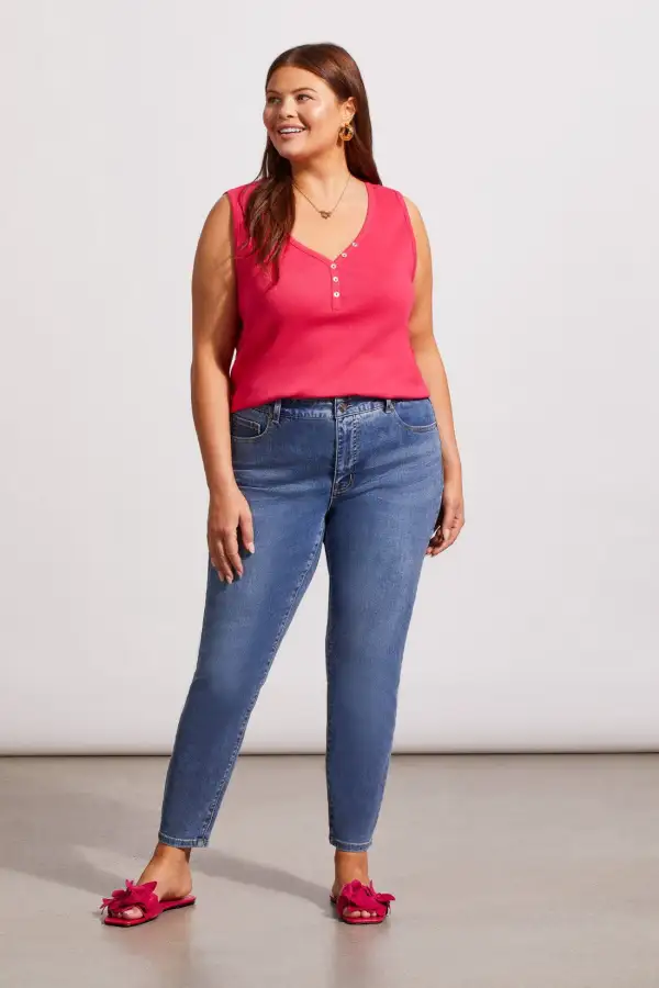 Sophia Curvy Ankle Jeans-Dk.Vintage