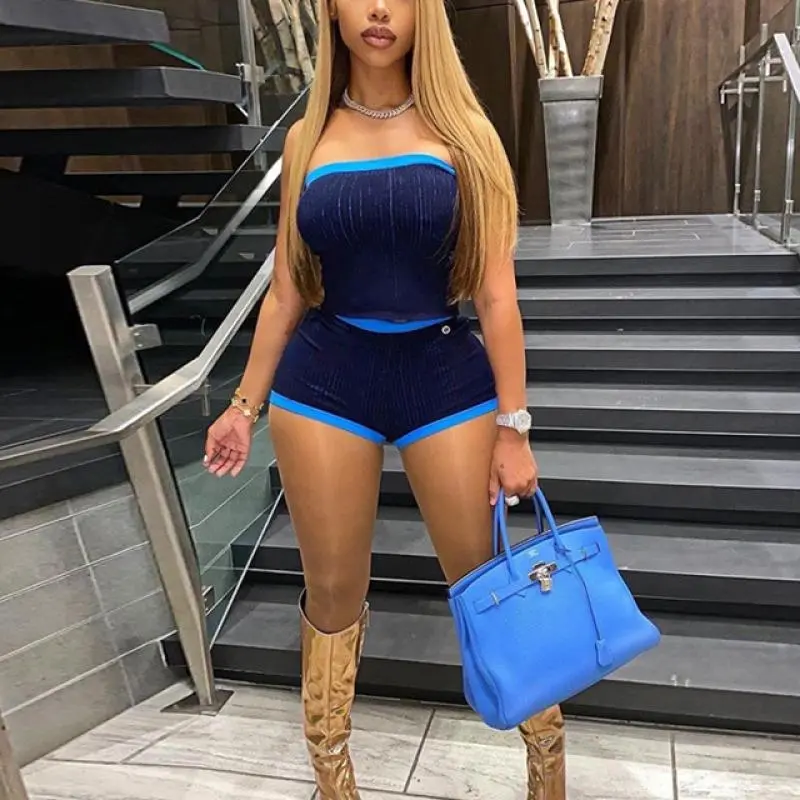 Essential Bandeau Bra & Shorts Set