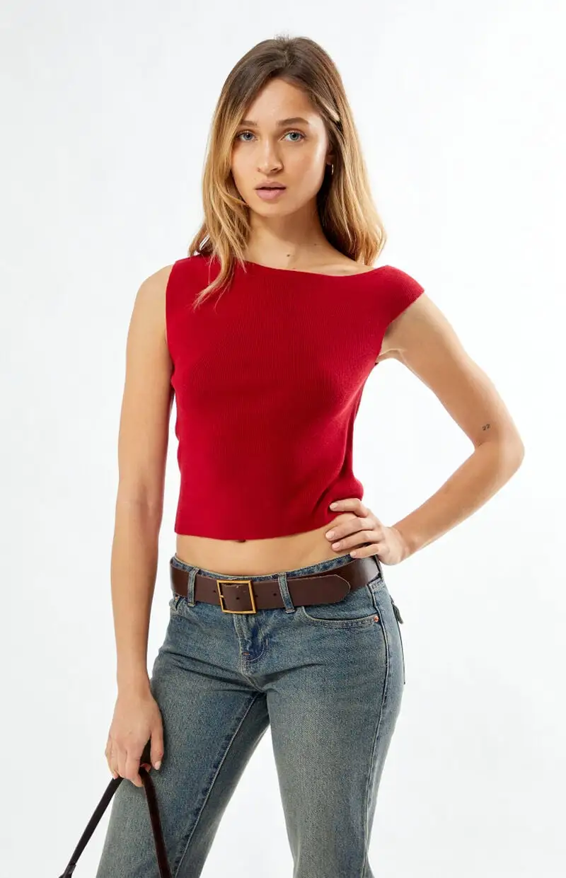 LA Hearts One Shoulder Sweater Top