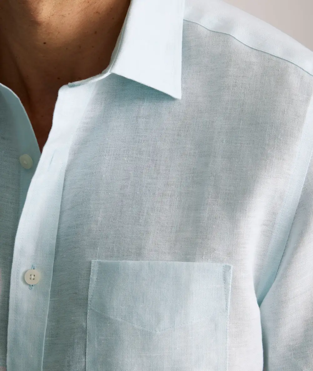 Wrinkle-Resistant Linen Short-Sleeve Cameron Shirt