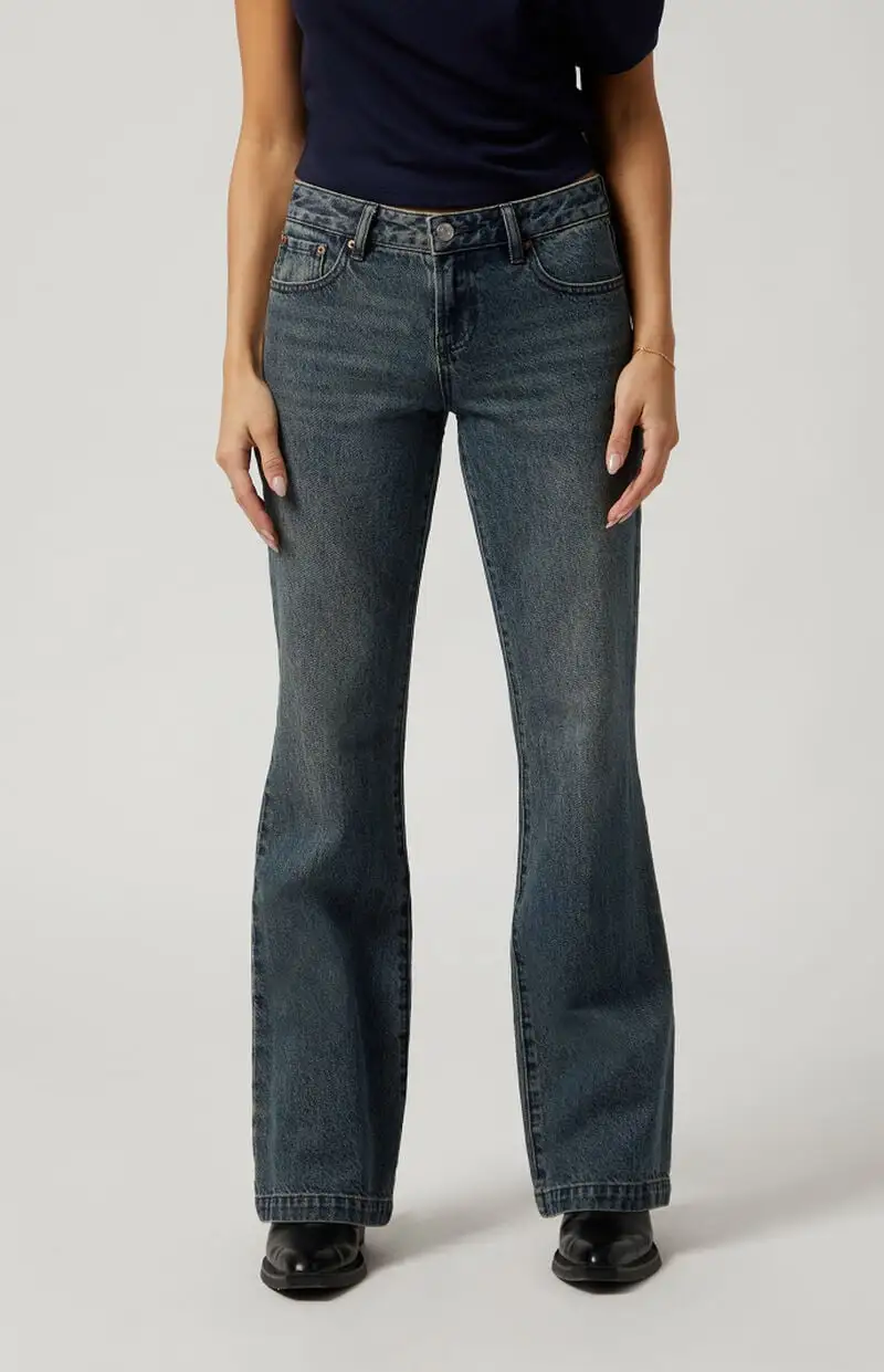 PacSun Dark Indigo Low Rise Bootcut Jeans