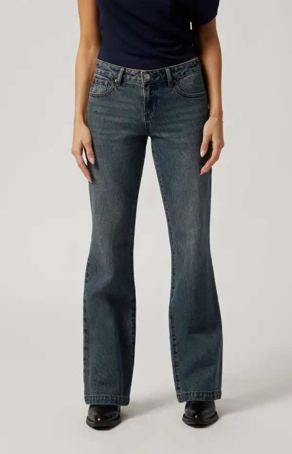 PacSun Dark Indigo Low Rise Bootcut Jeans