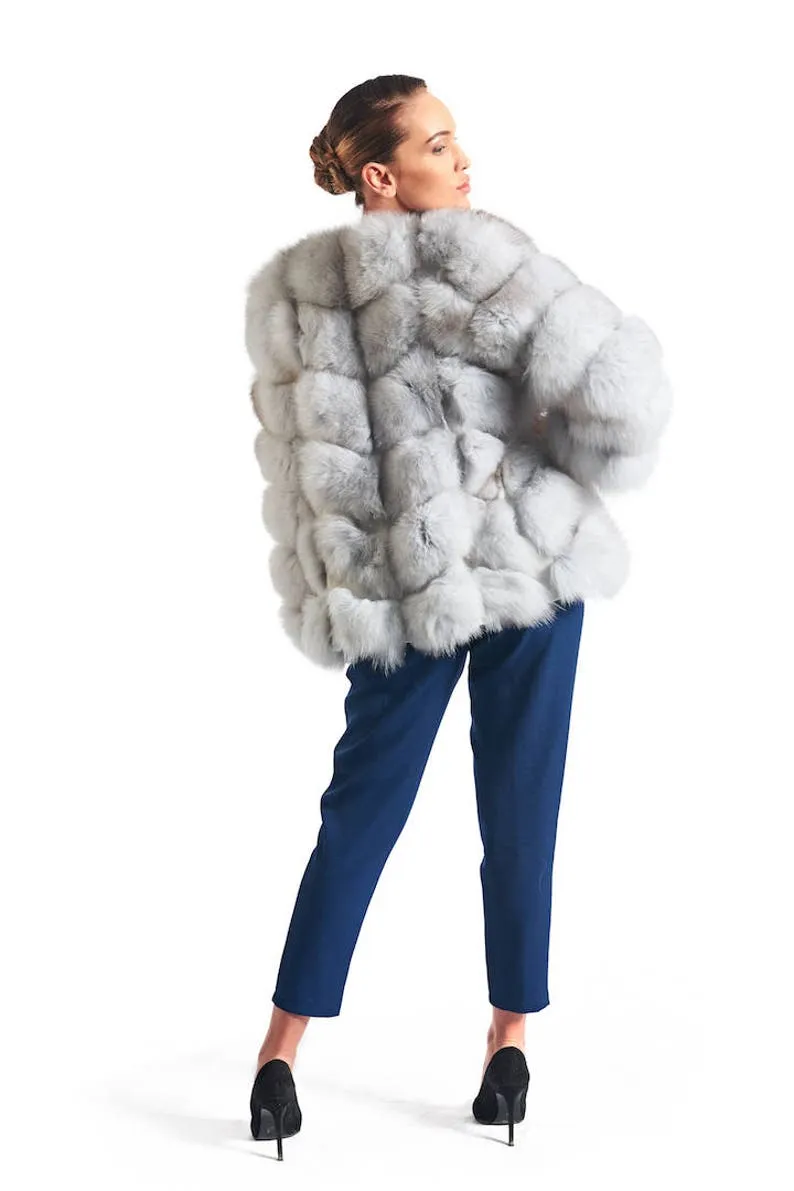 Blue Fox Fur Coat Women’s