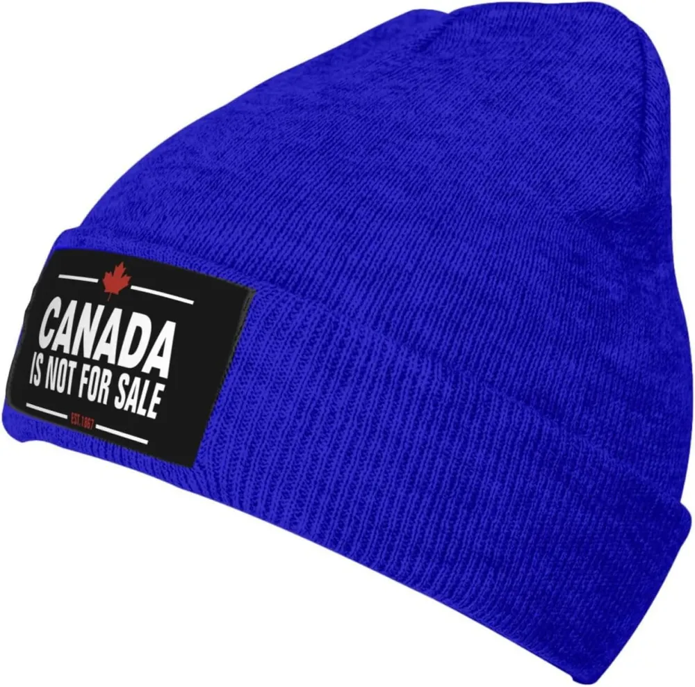Canada is Not for Sale Unisex Beanie Knit Hat Winter Warm Skull Cap