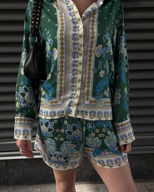 Silky Elastic Waist Pull-On Shorts