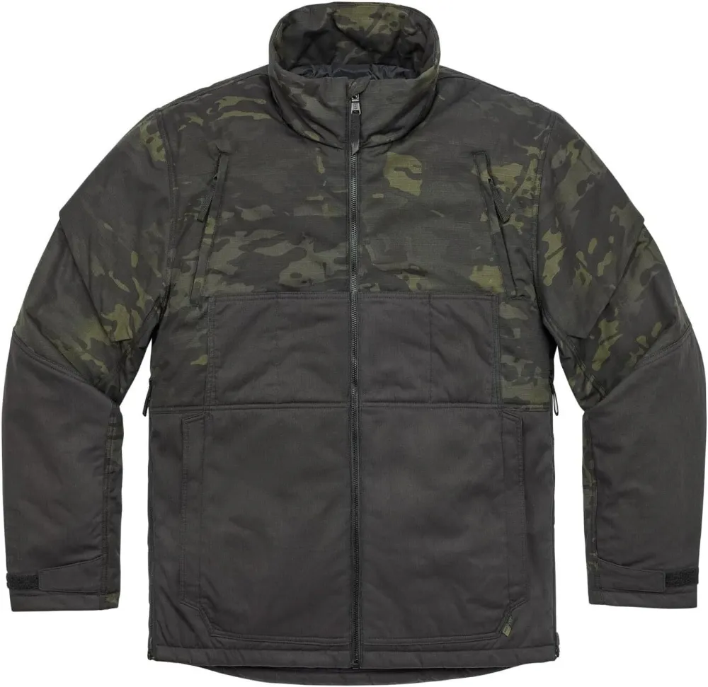 Men's Farthermost Cold-Weather Water-Resistant Weatherproof Insulated Warm Cotton-Nylon Shell Tactical Jacket