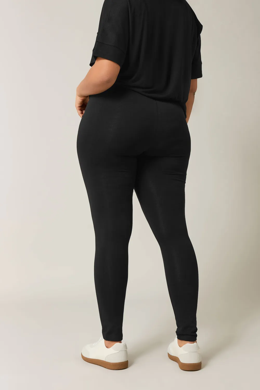 EVANS 2 PACK Curve Black Cotton Stretch Leggings