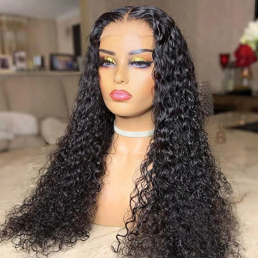 Sterly 13x6 HD Full Lace Frontal Wigs Water Wave Human Hair Wigs For Women