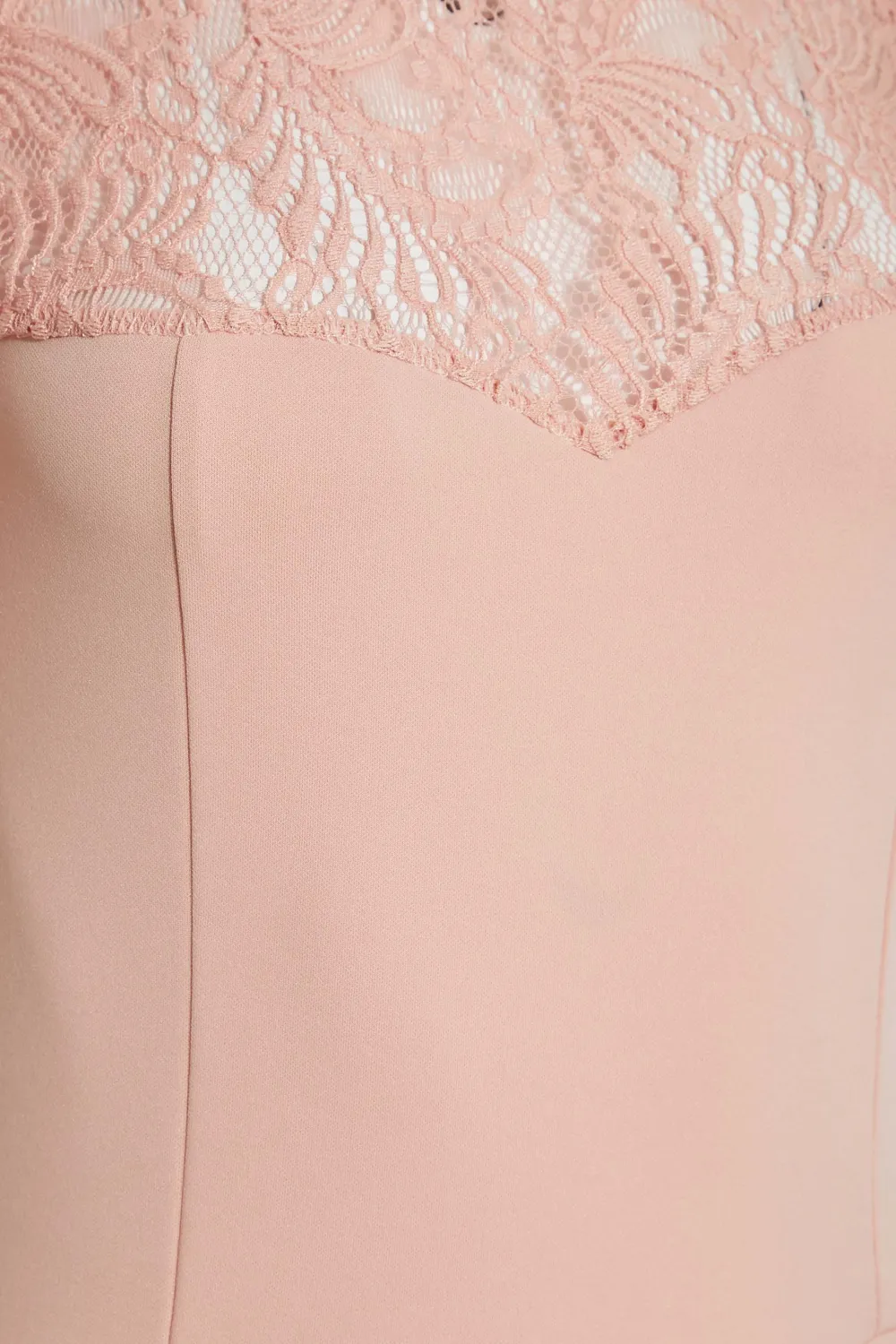 LTS Tall Pink Lace Midi Dress