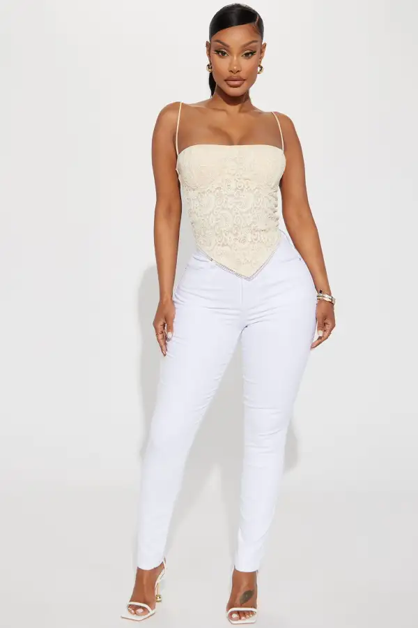 Ari Lace Corset - Beige