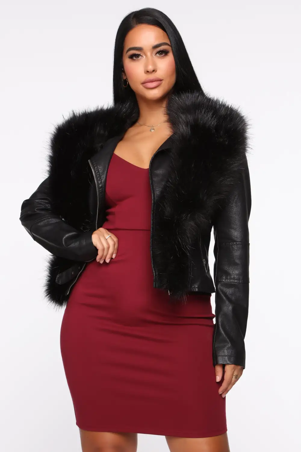 High Maintenance Faux Leather Jacket - Black